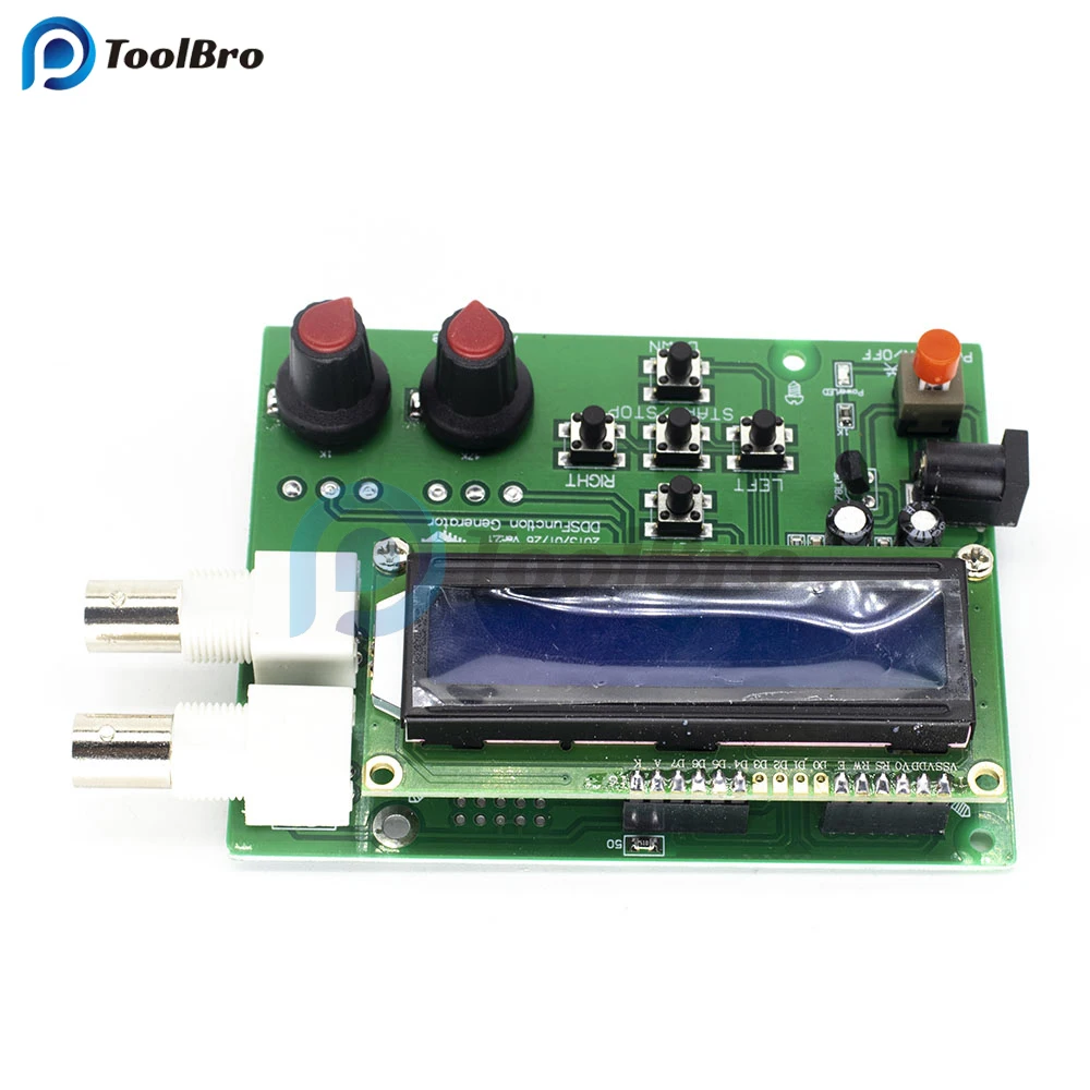 DDS Function Signal Generator 1Hz-65534Hz Frequency Meter Frequency Generator Module Sine Square Sawtooth Triangle Wave LCD1602