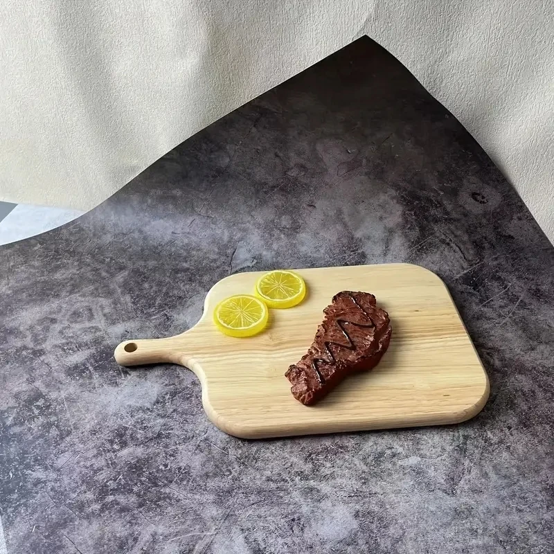 Wooden Cutting Board with Handle Kitchen Household Serving Board Wooden Cheese Board Charcuterie Board for Bread Fruit Plates