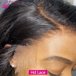 100% Real HD Lace Wig  20 22 inch 13x4 Human Hair Lace Frontal Wig Straight Human Hair Wigs for Women Brazilian 180% Density