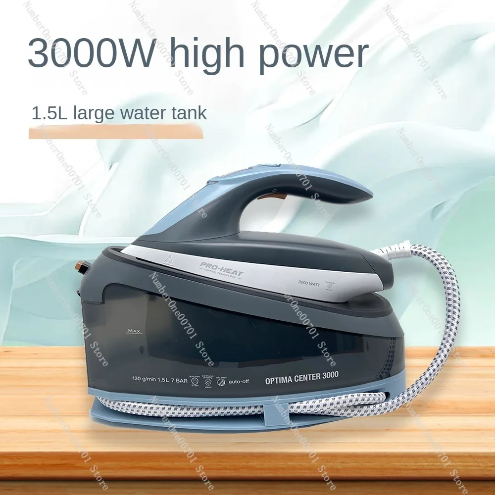 3000W Powerful Steam Iron for Clothes with Self-Cleaning Nonstick Ceramic Soleplate 1.5L Large Water Tank Shutoff Anti-Drip Feat