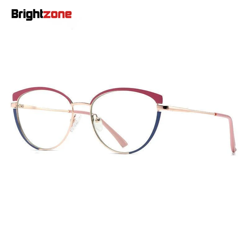 

Anti Blue Light Transparent Women Metal Myopia Prescription Eye Glasses Spectacle Eyeglasses Vintage Eyeglass Frames Eyepieces