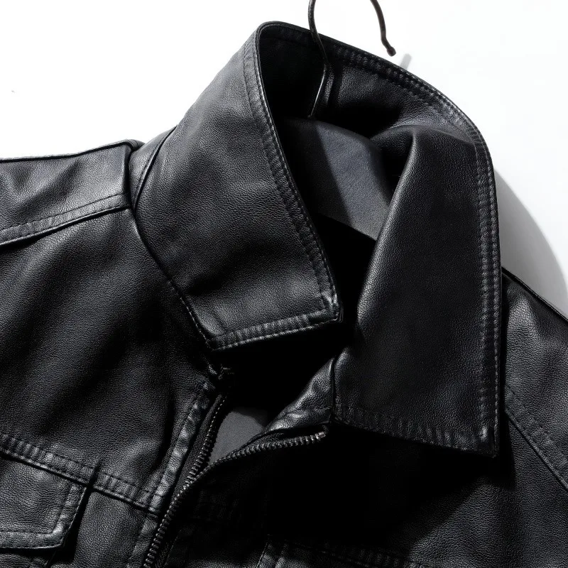 Jaqueta Casual Masculina Estilosa em Couro Superfibra, Moda Urbana em Alta, Item Mais Vendido