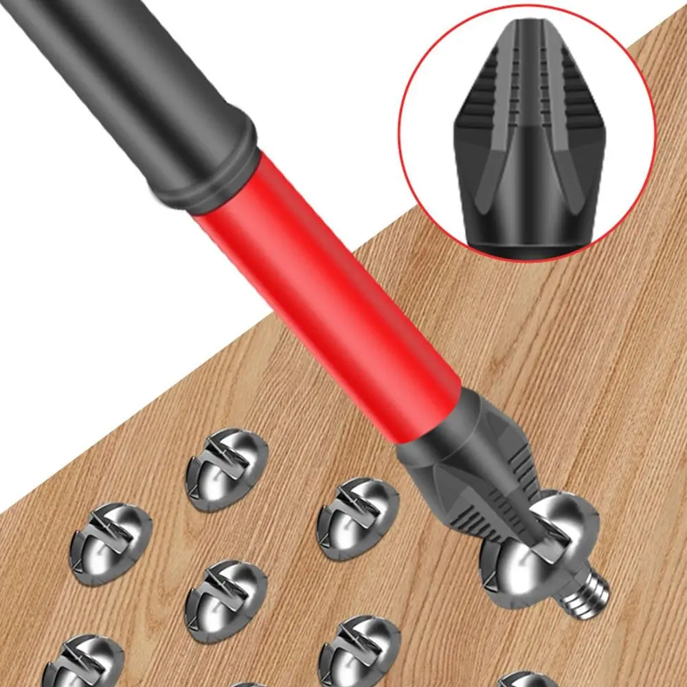 4/5/6Pcs Non-slip Magnetic Batch Head Wear-resistant Shock Resistance High Hardness Bit Cross Screwdriver Bit
