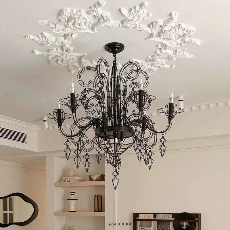 CX retro living room villa decoration ornament, staircase empty decoration