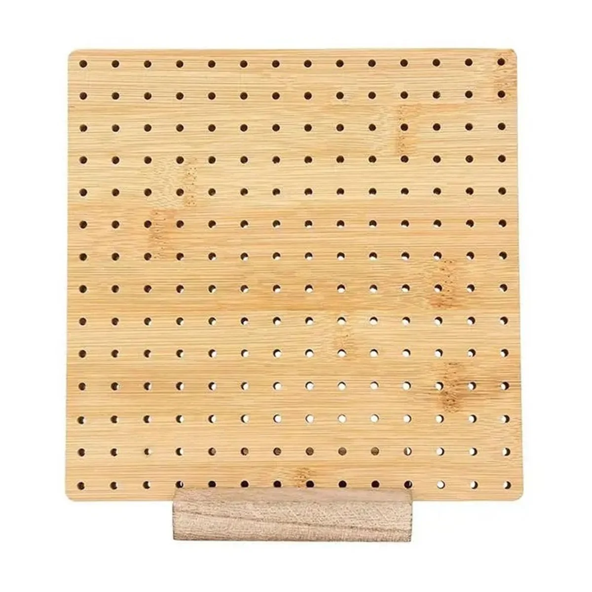 

A95I-Wood Crochet Blocking Board Kit with Stainless Steel Rod Pins for Knitting Granny Squares Crochet Board Crafting,23.5cm
