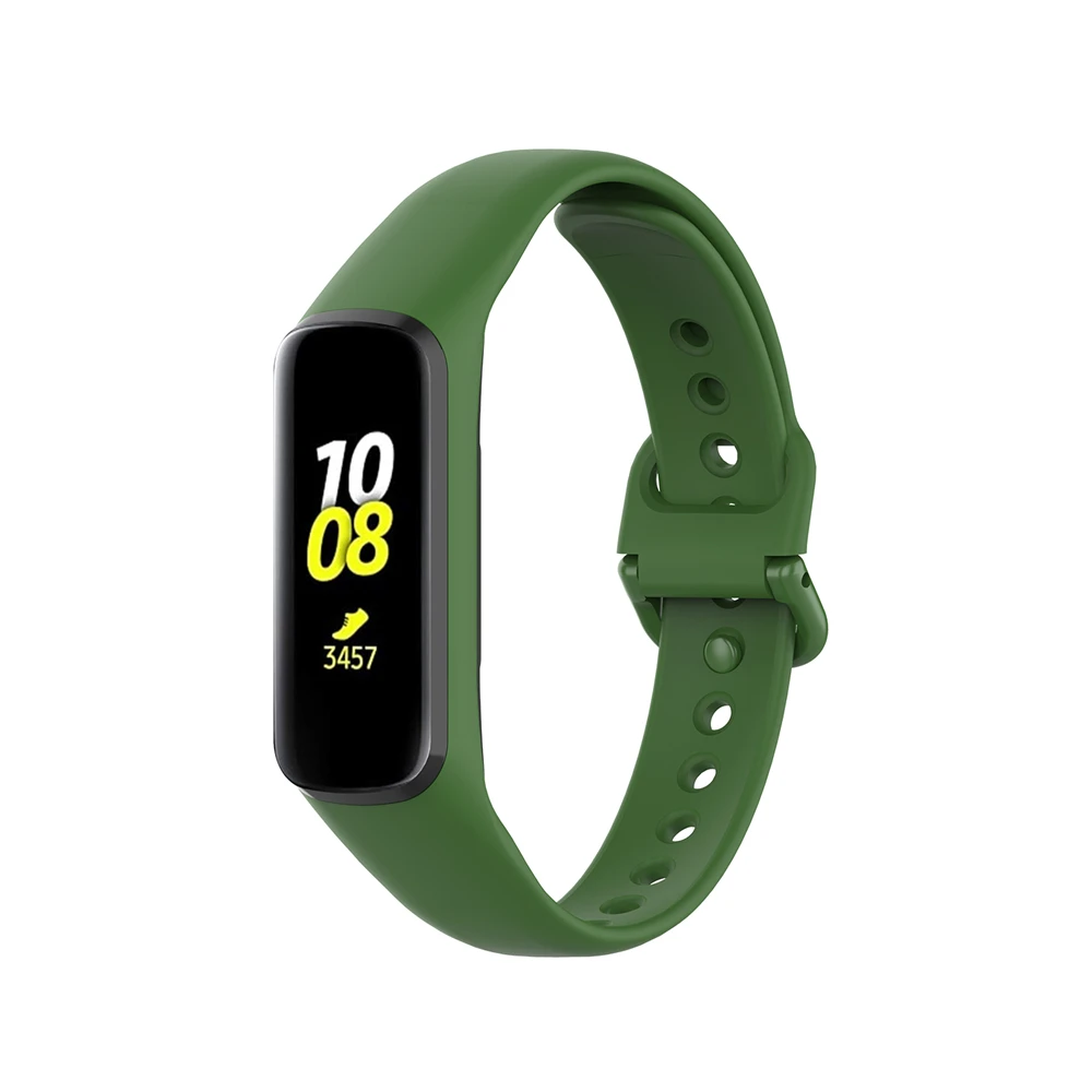 Novos acessórios: pulseira de silicone para relógio, substituição da bracelete para Samsung Galaxy Fit 2 SM-R220.