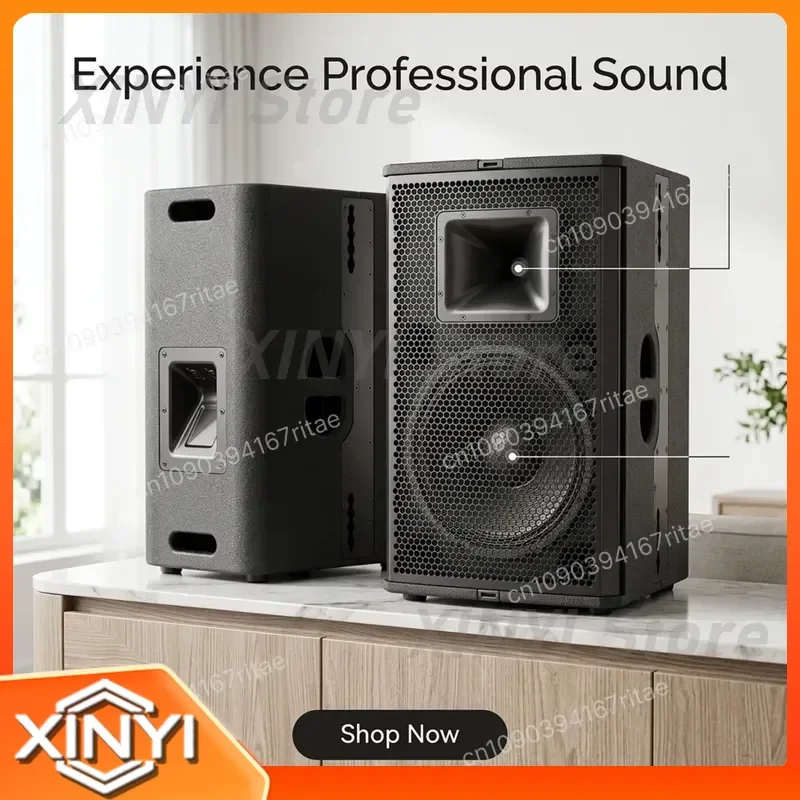 1 pcs Dual 12-inch speakers stage remote speakers long-range bar audio kits loading （Made in China）