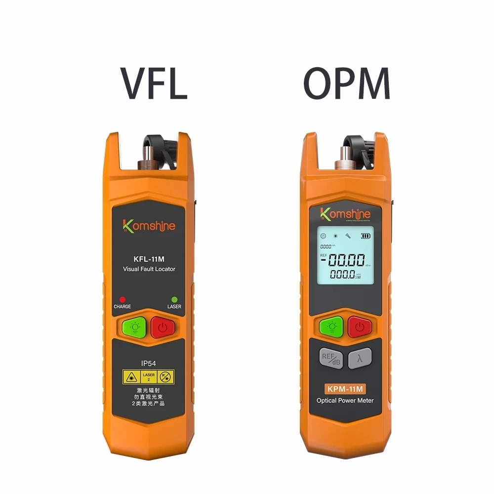 KomShine-Mini Fiber Optic Power Meter, KPM-11M -70 ~ + 6dBm, KFL-11M, 10MW Fiber Optic Visual Fault Locator, Free Shipping