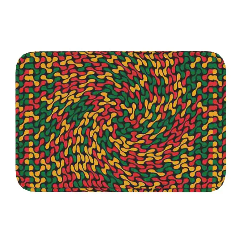 Custom Ethiopian Flag Pattern Doormat Non-Slip Entrance Kitchen Bathroom Floor Door Mat Garage Carpet Rug