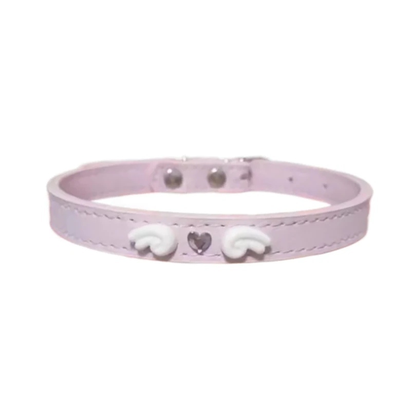 For Women INS Hot Girl Choker Necklace Party Jewelry Gift Punk Cute Sweet Cool Angel Wing Heart Leather Choker Necklace