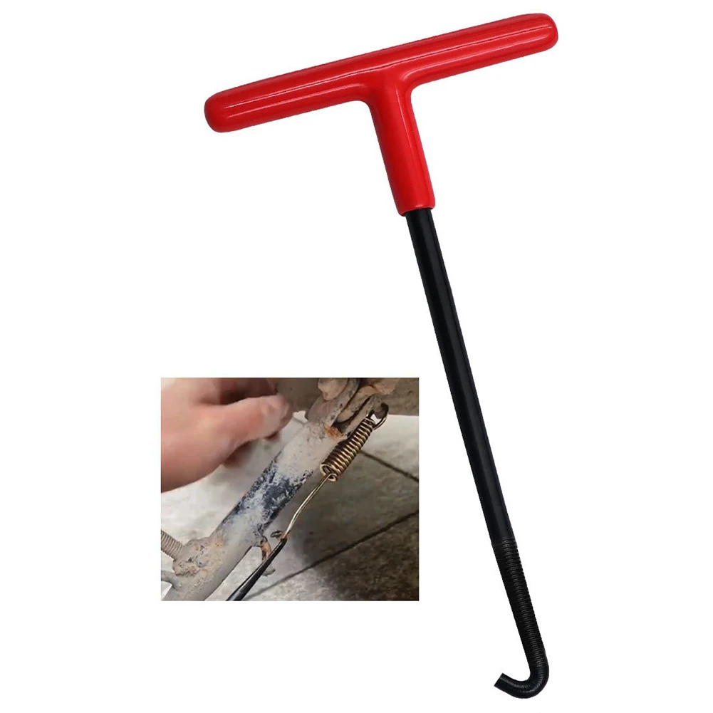 

1/2 шт. Крюк для пружин выхлопной системы мотоцикла, Т-образный съемник пружин выхлопной трубы, инструмент для ремонта и демонтажа