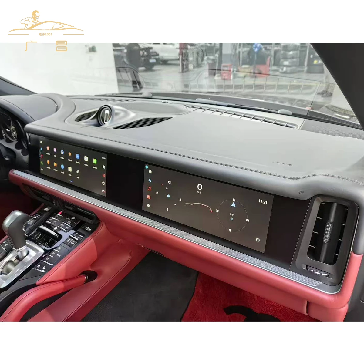 For Porsche Cayenne 2011-2017 Interior  Modification 958.1 958.2 to 2025 9Y0.2 Led Screen Cover Fit for Interior Car Dashboard