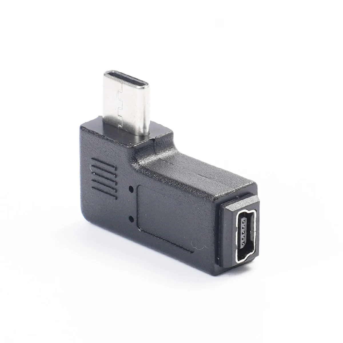 1-10pc 90 Degree Right Angle USB Type C Male to Mini 5 Pin USB Female Charge Data Sync Adapter Connector For Camera GPS Dash Cam