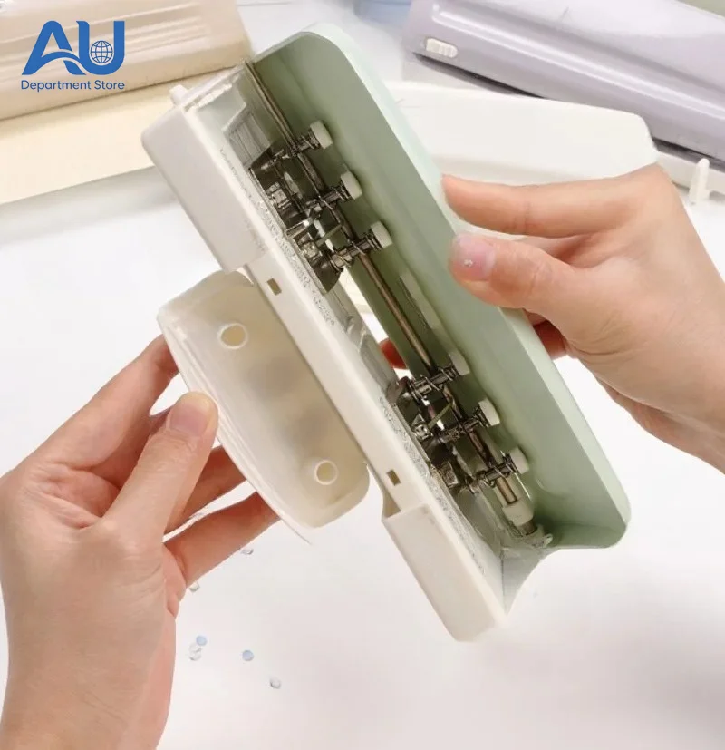 

Multi-Hole Puncher 4mm, Six-Hole 9-Hole Adjustable Paper Punch for M5 Binding, Office Binding Machine Tool