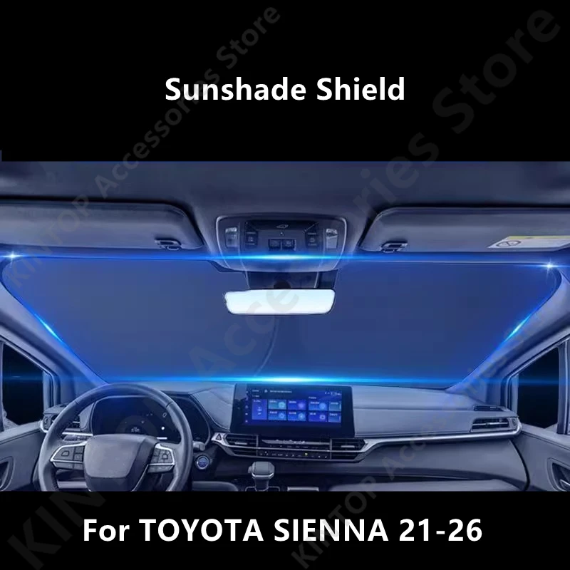 For TOYOTA SIENNA 21-26 Sunshade Shield,Sunscreen And Insulation Interior Modification Protection Items Accessories Refit
