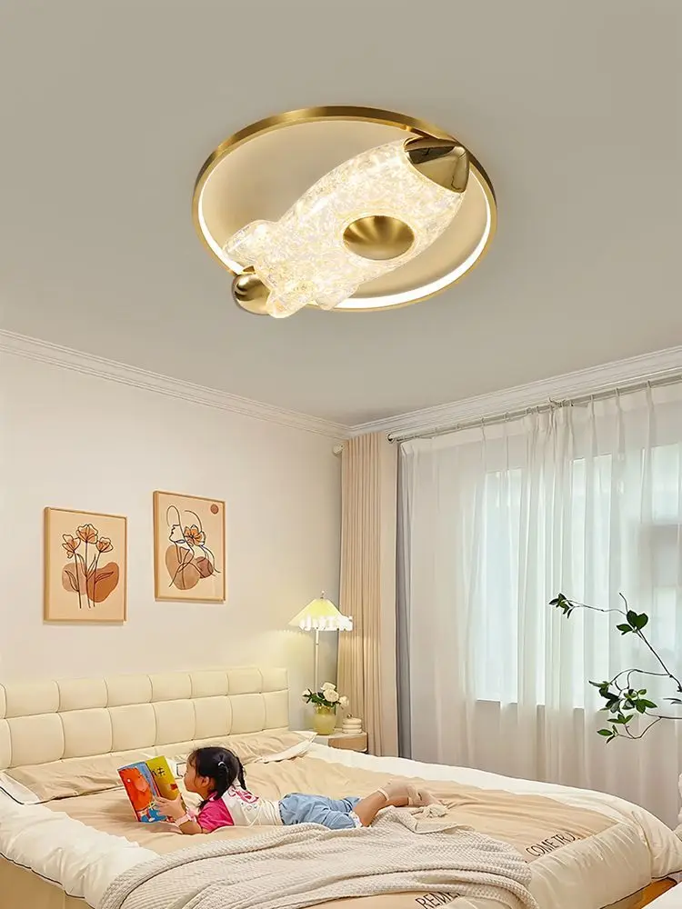 Modern Ceiling Light Master Bedroom Designer's Resin Creative Cartoon Room Ceiling Light New Simple
