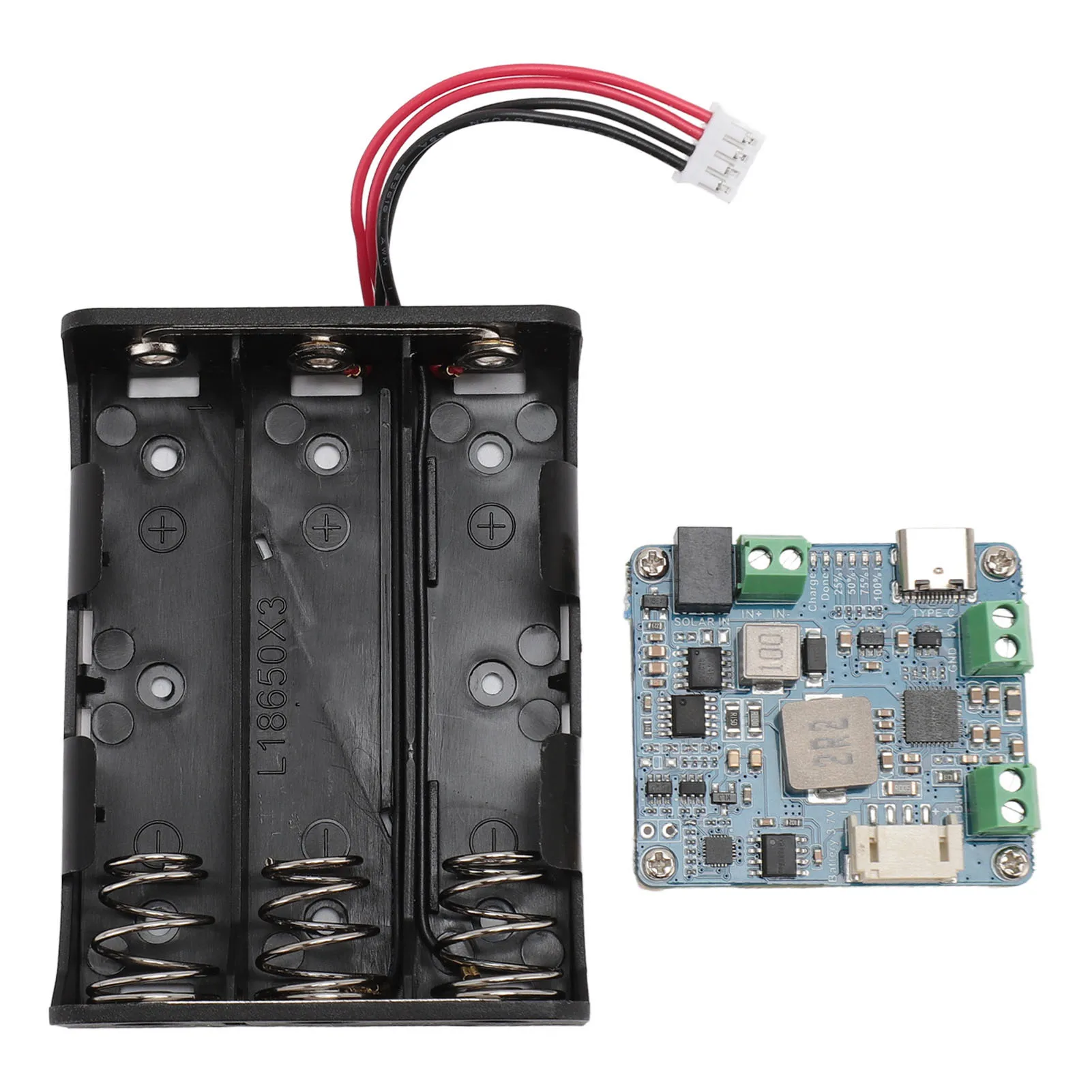 太陽光発電マネージャーモジュール-安定したタイプc充電-6v‑24v-高効率-5v-3a出力-機械用mppt電源管理モジュール