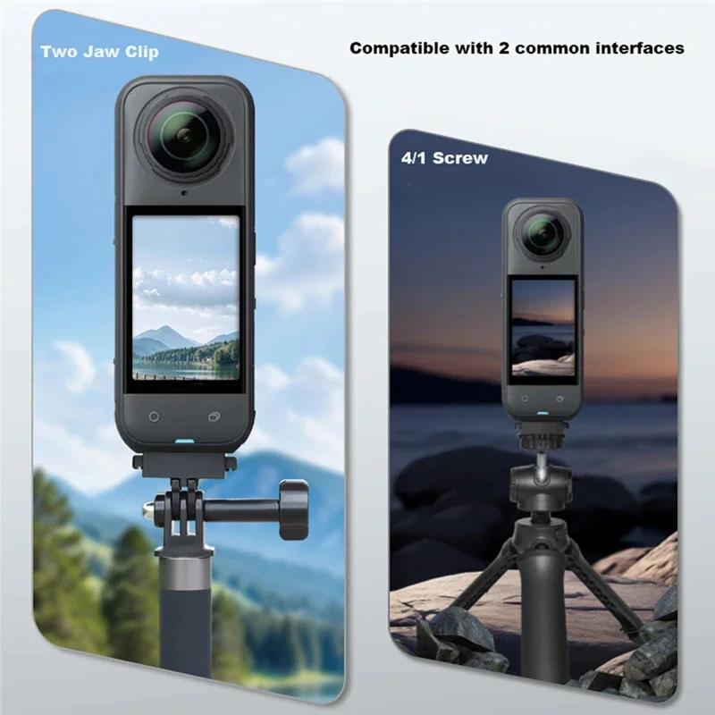 【Buy It-Now!】Quick Release Base Camera Stand For Insta360 X5 With Magnetic Adapter Mount Aluminum Alloy Design