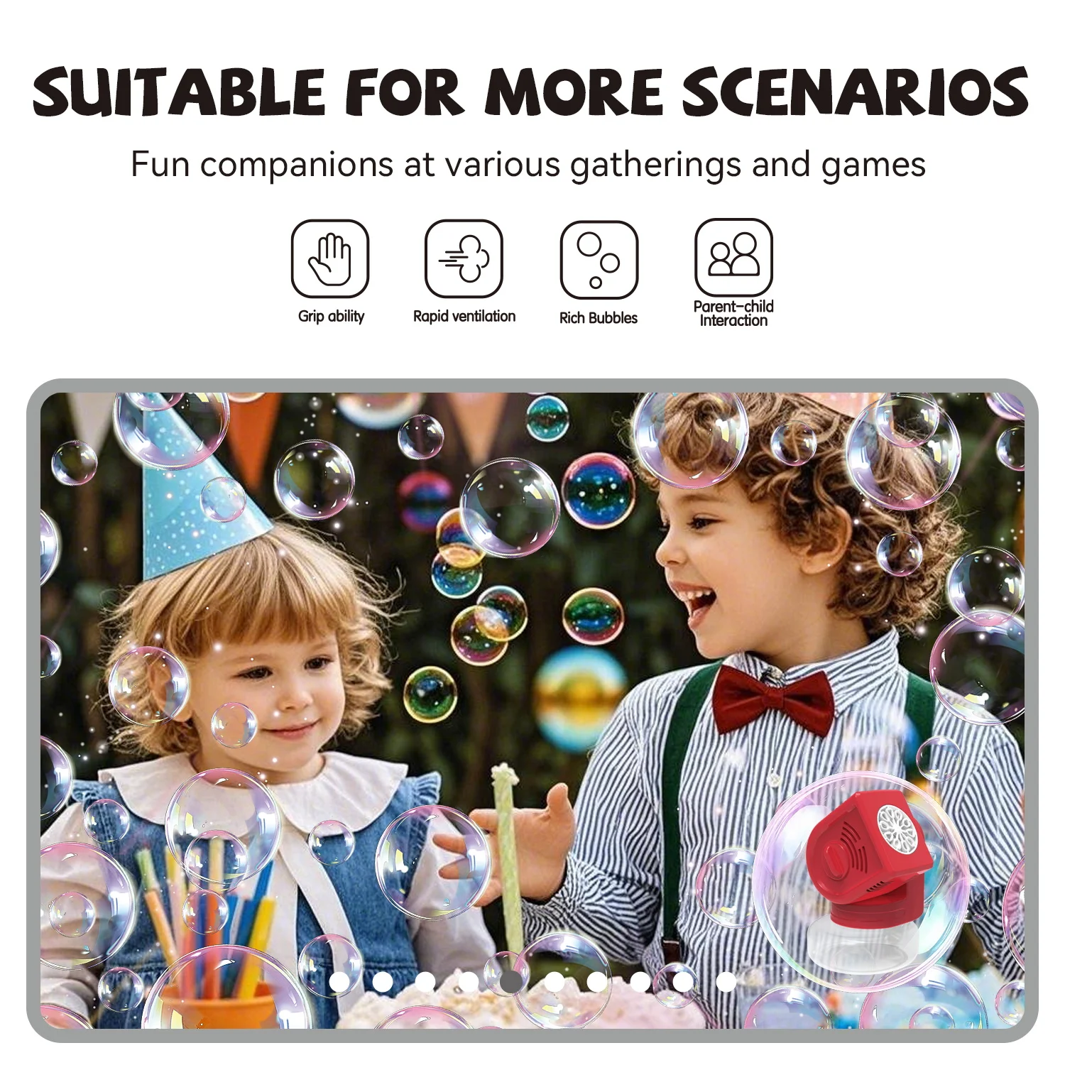 90 °   altalena da pavimento macchina per bolle giocattolo per bolle per bambini regalo gioco all'aperto festa bolla leggera senza batteria bolla d'acqua