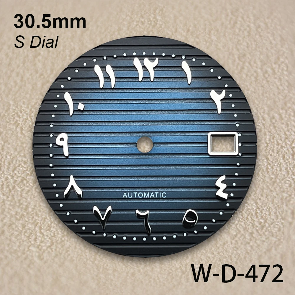30.5mm S Logo Arab Dial Fit NH35/NH36 Japanese Movement High-Quality Dial Watch Modified Accessories