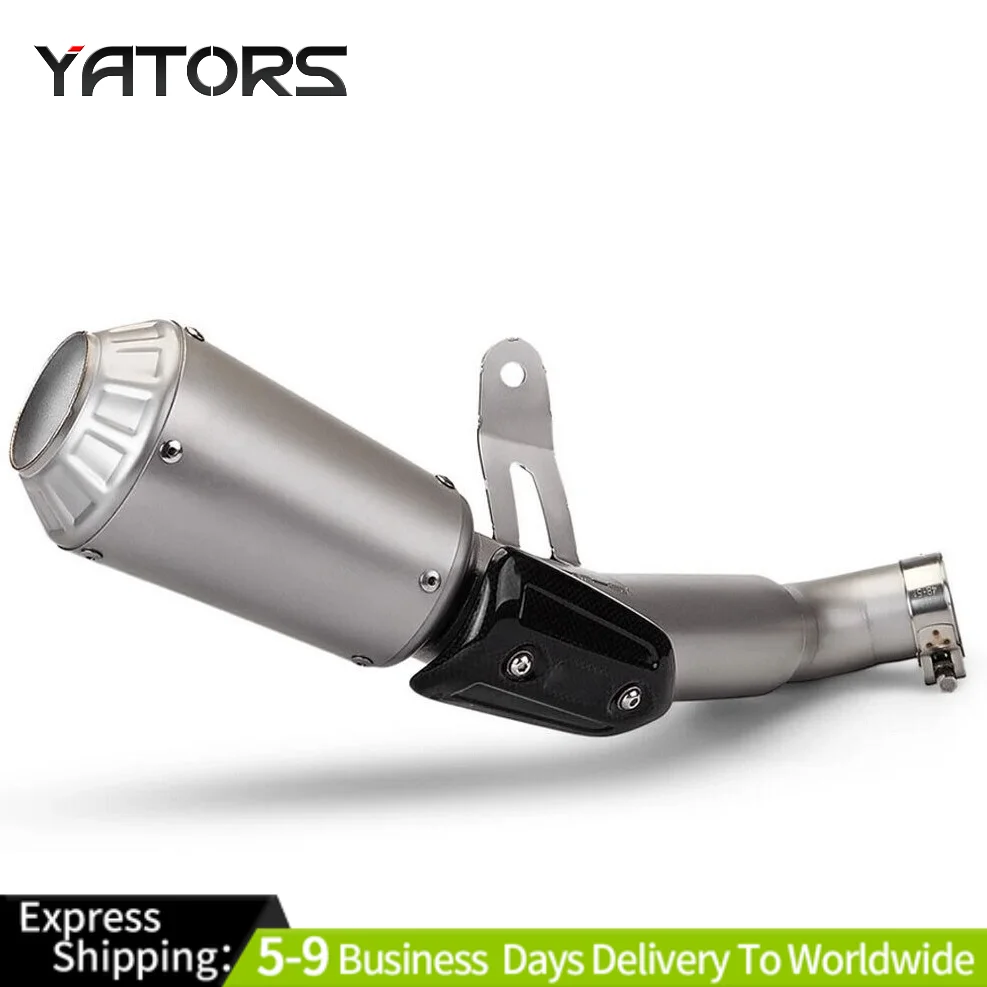 For Honda CBR1000RR 2008-16 Exhaust Mid Link Pipe Carbon Muffler Slip on System Exhaust Systems Exhausts Pipes