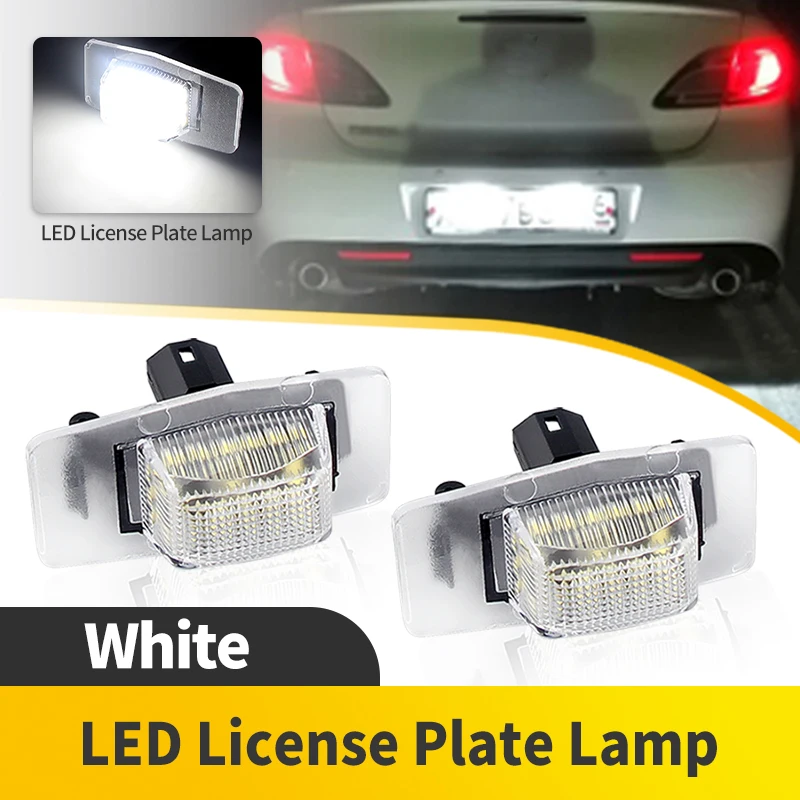 

2PC Rear LED License Plate White Lamp Bulb For Ford Escape 2001-2007 Mercury Mariner 2005-2007 Mazda Protege 1999-2003 MPV 00-06