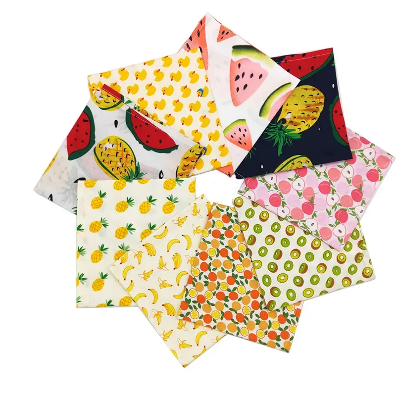 Sweet Big Dog Bandana Triangular Scarf Fruit Print Pet Grooming Accessories for Medium Large Dogs Samoye Bibs mascotas Products