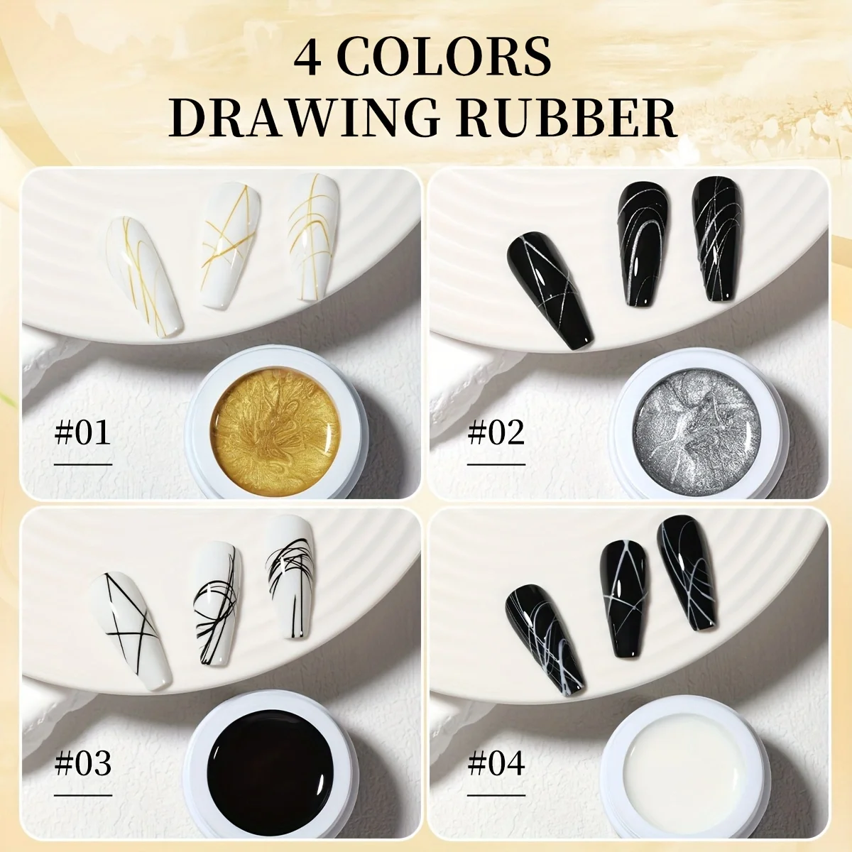 

Матовый клей Mordda, 4-цветный набор, японский эластичный матовый клей, клей-паук, сетка, красный окрашенный клей для фототерапии