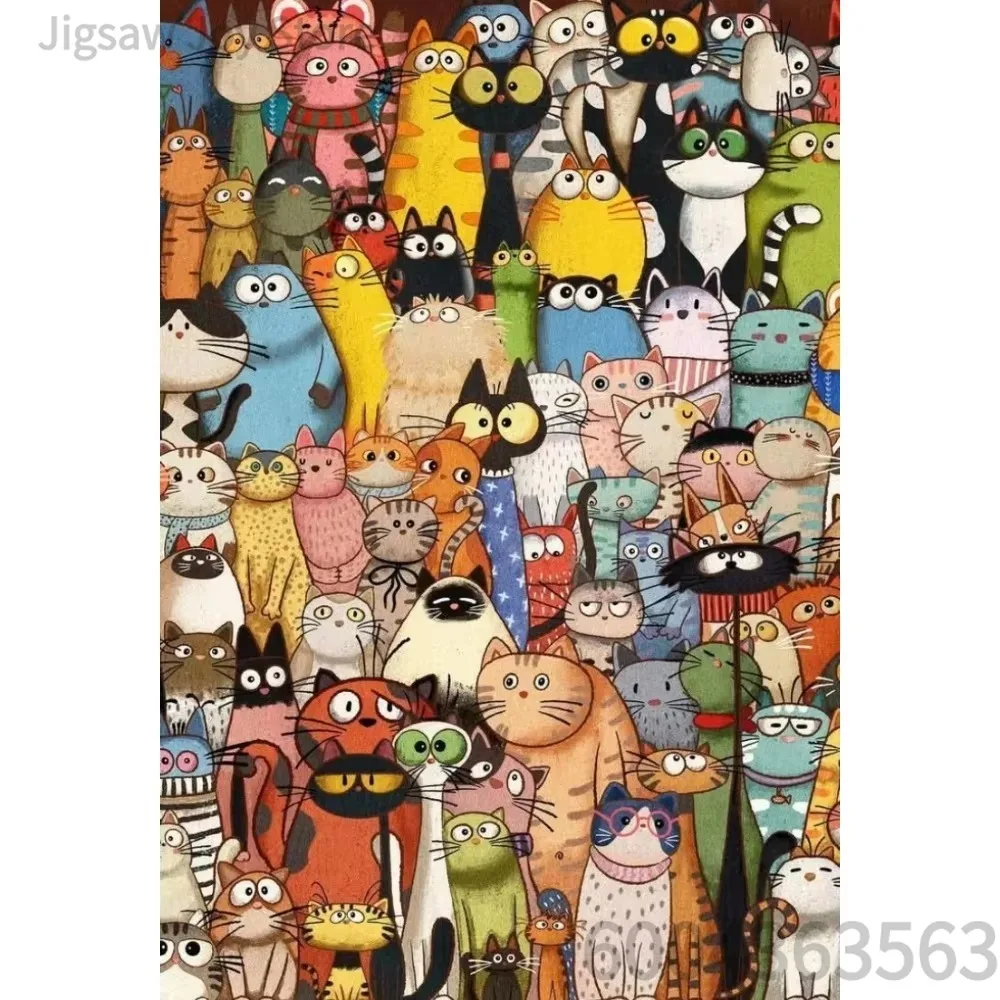 Whimsical Pet Illustration & Surreal Fantasy Art Jigsaw Puzzle Paper Board Game Kids Adults Intelligence Development Toy