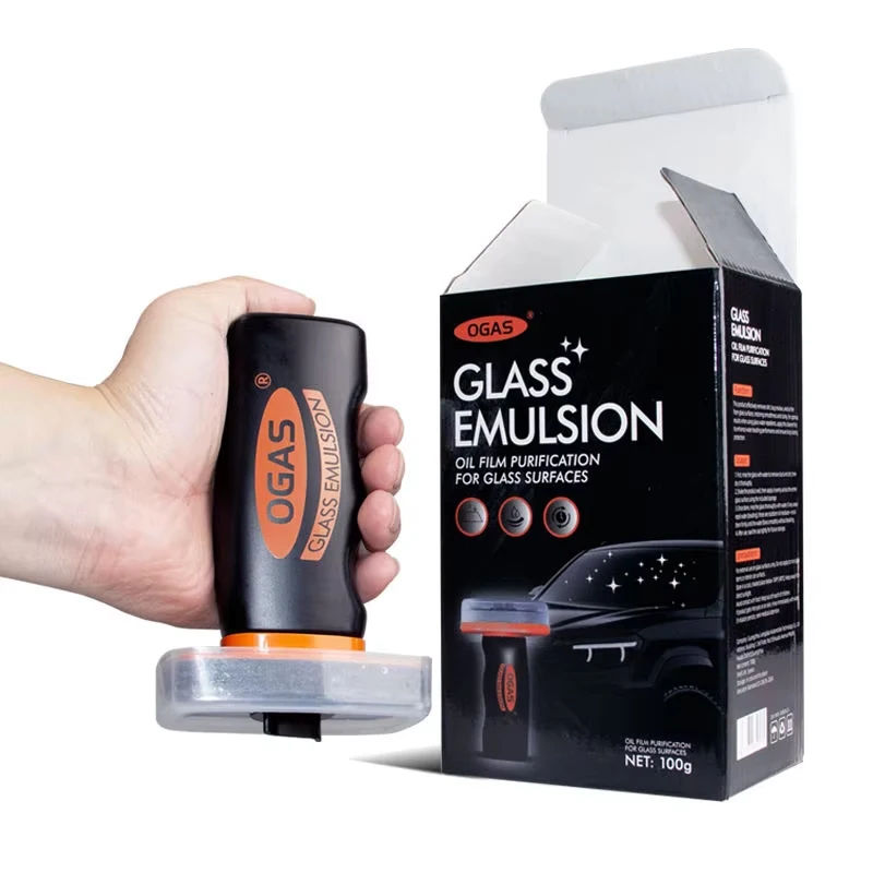 OGAS 100g Preparat do usuwania olejowych powłok z szyb samochodowych, przedniej szyby, lusterek wstecznych i bocznych szyb, silny środek czyszczący, usuwanie plam, konserwacja — 2
