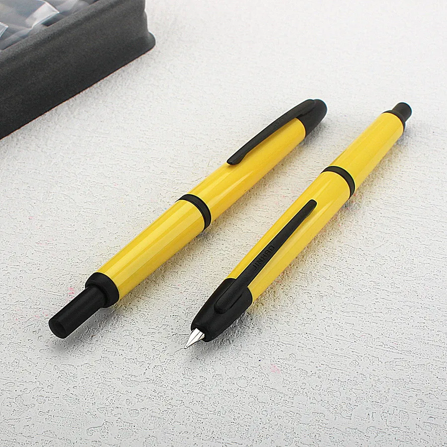 

Jinhao 20 Press Retractable Fountain Pen EF/F Nib with Converter Resin Writing Gift Pen