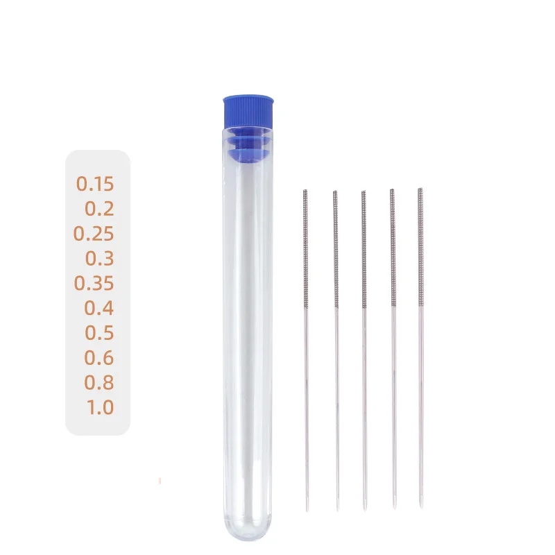 Extended Nozzle Cleaning Needles, Diameter 0.15-1.0mm, Unclogging Pin for Mold Nozzles, 3D Printers and Automotive Spray Holes