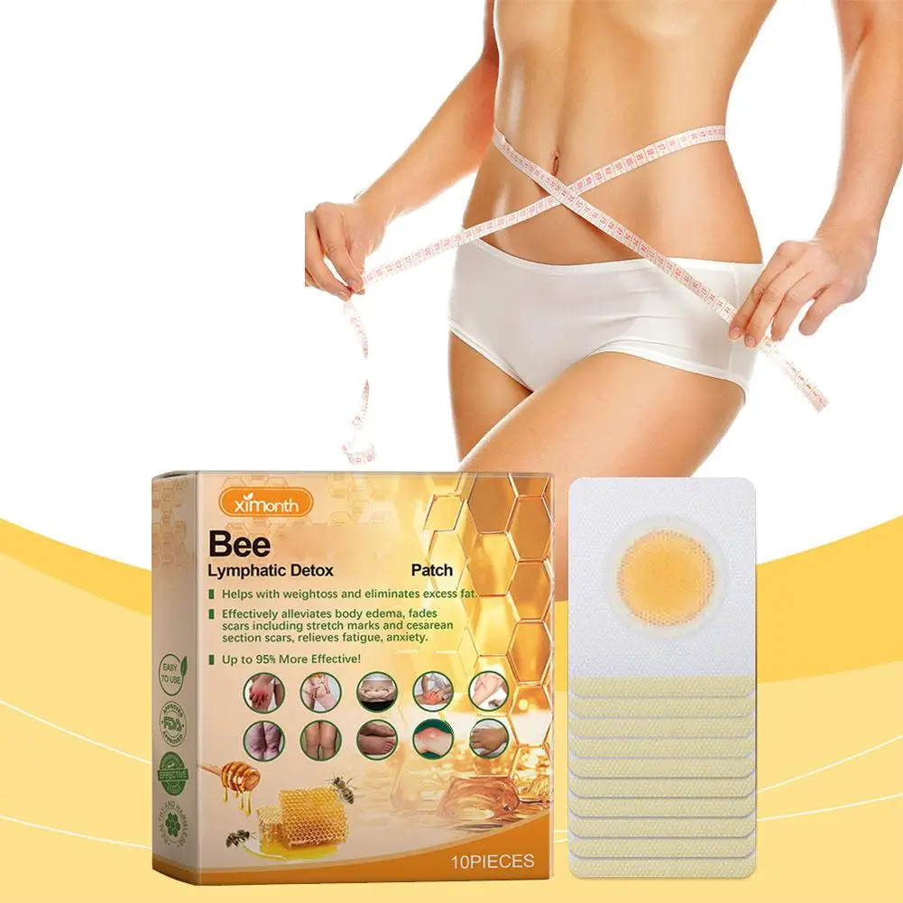 

10 Pieces/Pack New Zealand Bee Patch Belly Patch Abdominal Sticker Improve Fast Navel Stomach Burning Fat H3B4