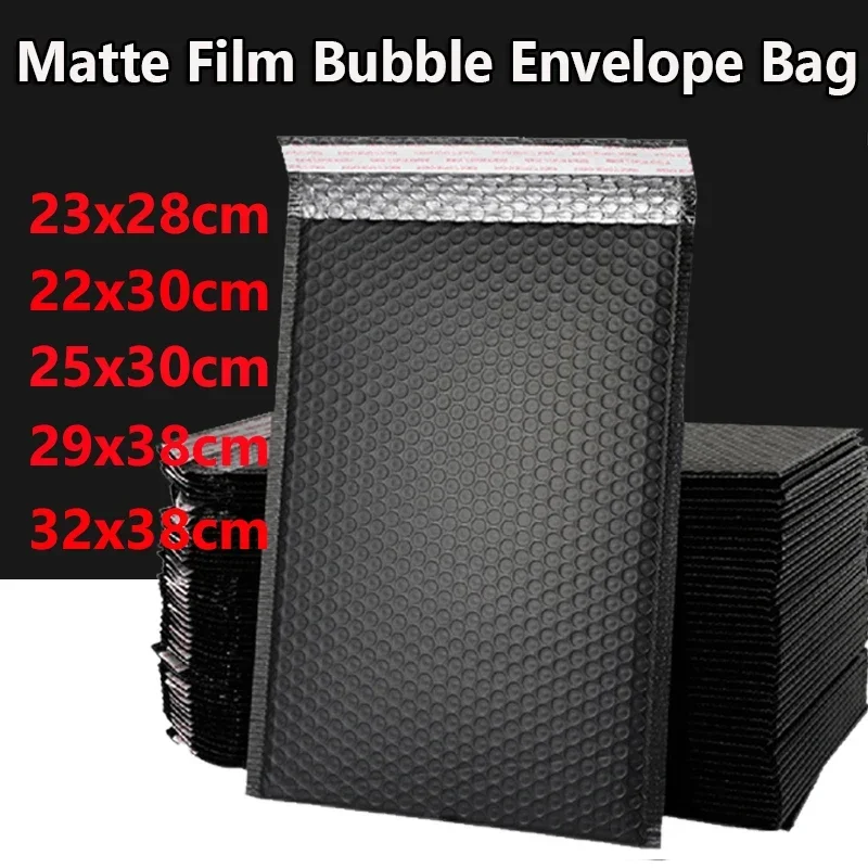 20PCS Bubble Mailers Poly Bubble Mailer Self Seal Padded Envelopes Gift Bags Black Packaging Envelope Bags Shipping Large Size