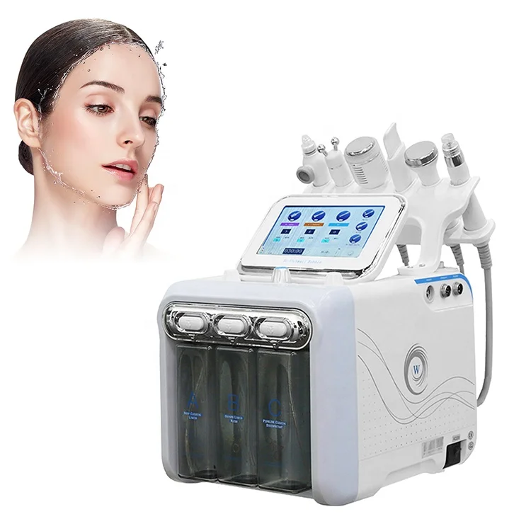 Máquina de dermoabrasión de agua Facial Aqua Peel para estiramiento de la piel de burbujas 6 en 1 para el cuidado de la piel Facial garantía genuina oficial