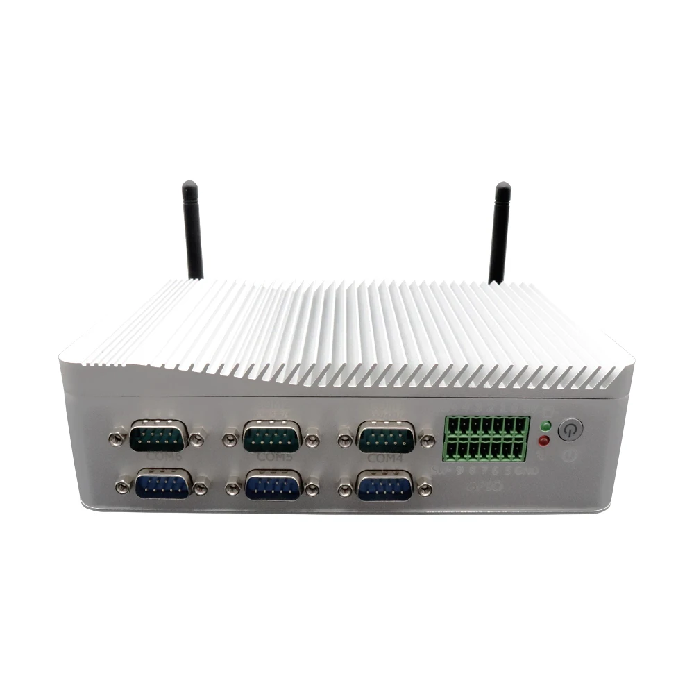 Mini PC Industrial Intel N100 de cuatro núcleos RS232/RS485 para automatización IoT/PLC/POS, Mini caja integrada TDP de 6W, GPIO 4G, montaje en pared