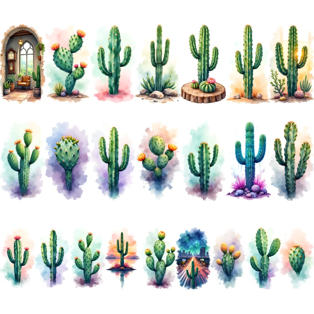 

9 шт. временная татуировка кактус татуировка водостойкие долговечные наклейки для тела кактус искусство временные татуировки наклейки для плеч