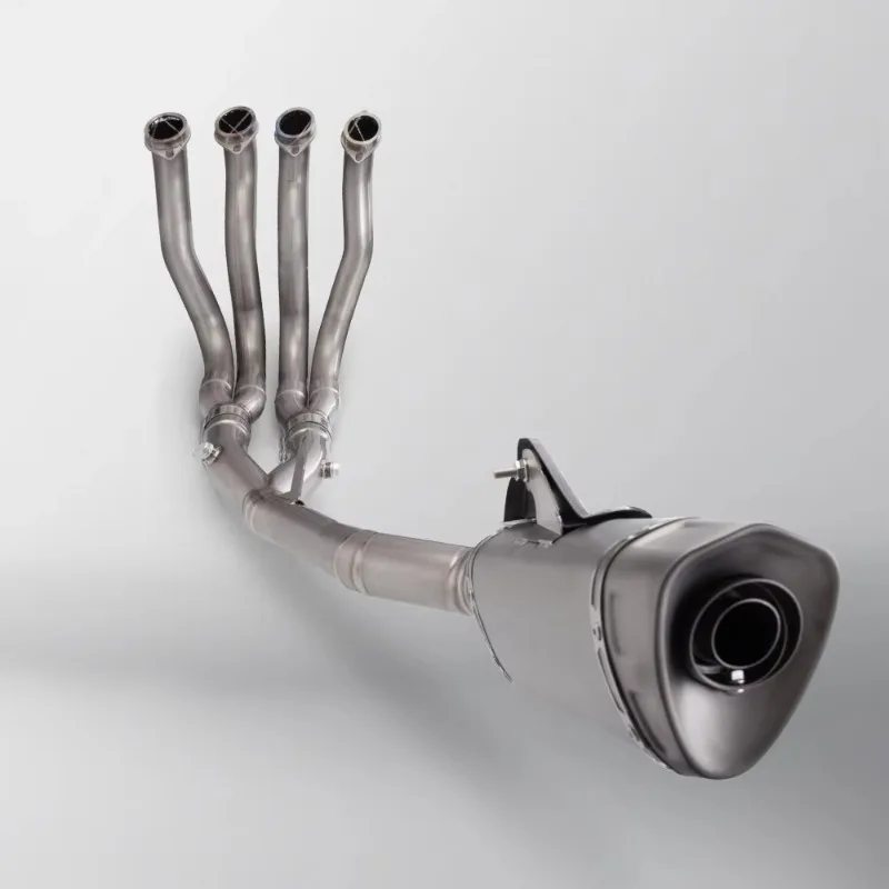 R1 System Titanium Alloy Escape Slip 51MM Front Tube Link Pipe Original Full Motorcycle Exhaust System 4
