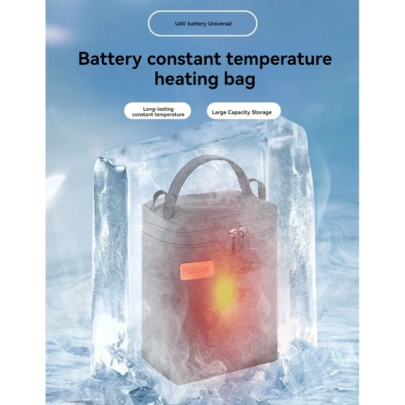 Bolsa calefactora de batería para Dron STARTRC, bolsa de almacenamiento de protección de baja temperatura a prueba de explosiones para DJI NEO/MAVIC/MINI/AVATA