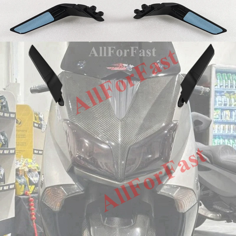 

Stealth Mirrors Sport Wind Wing Adjustable Side Rearview Mirror For Yamaha Tmax 500 04-12 Tmax 530 12-19 T-max 560 2020 2021