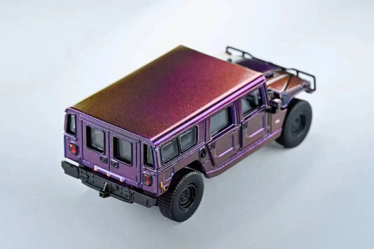 596 Model 1: 64 Hummer H1 Off-Road Vehicle Hood Opens Simulated alloy car model