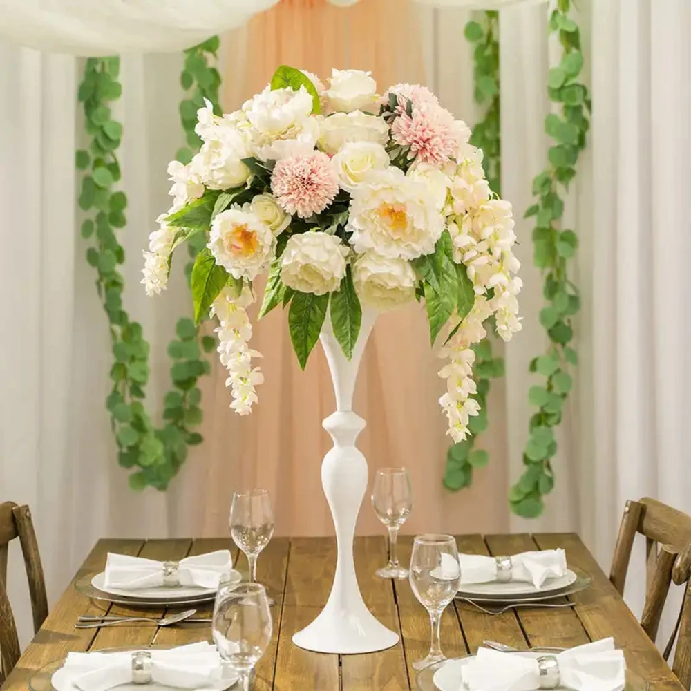 

50 см/100 см) 8 шт. 10 шт.) товары для вечеринок Элегантная белая и черная подставка для цветов Металлическая центральная подставка для стола Цветочная подставка для свадьбы Cente