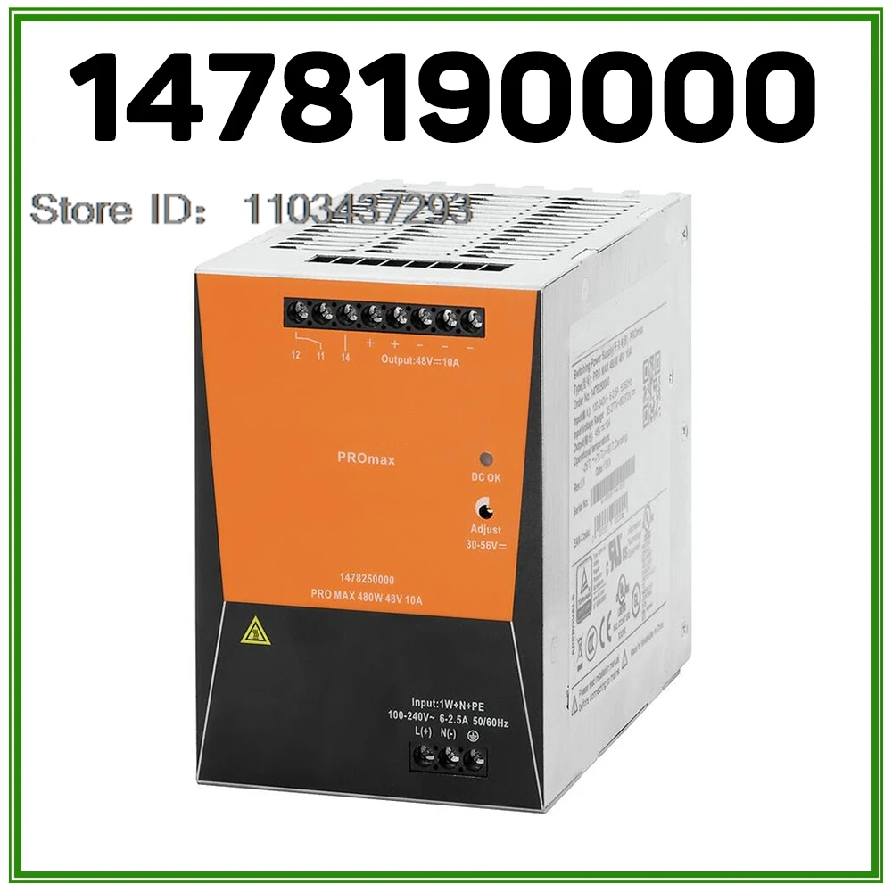 

1478190000 For Weidmuller Switching Power Supply PRO MAX3 480W 24V 20A