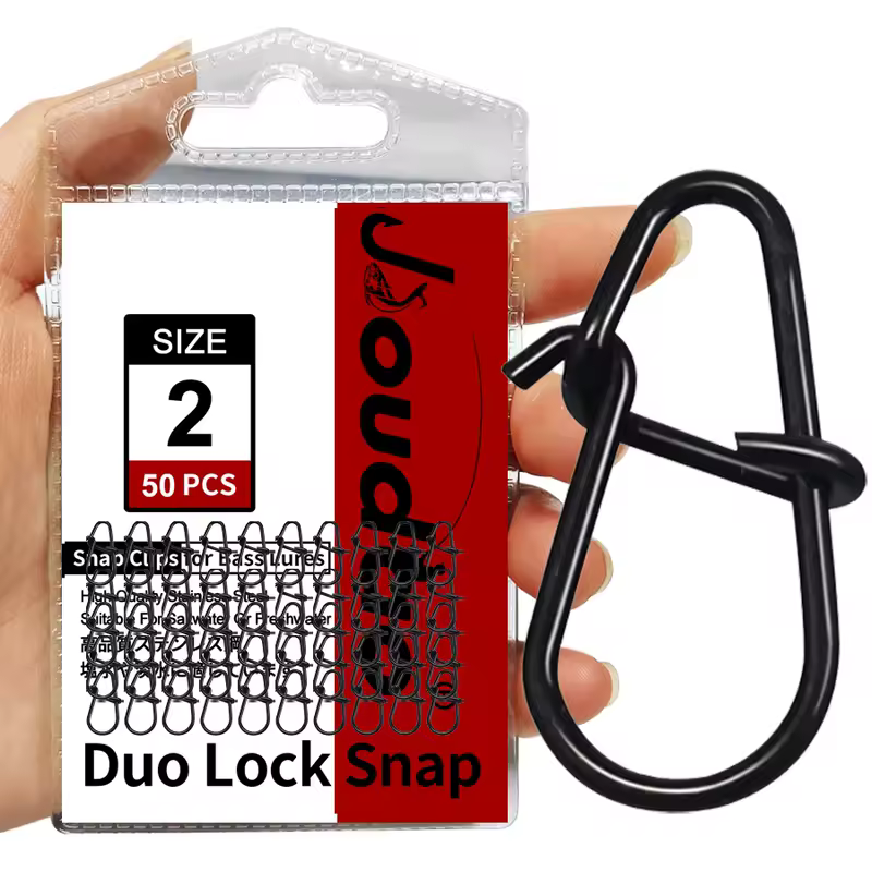 50Pcs Crankbait Snaps Stainless Steel Duo Lock Lure Snaps Quick Change Fishing Clips Fast Speed Clips Snap Hook Connector - Image 11