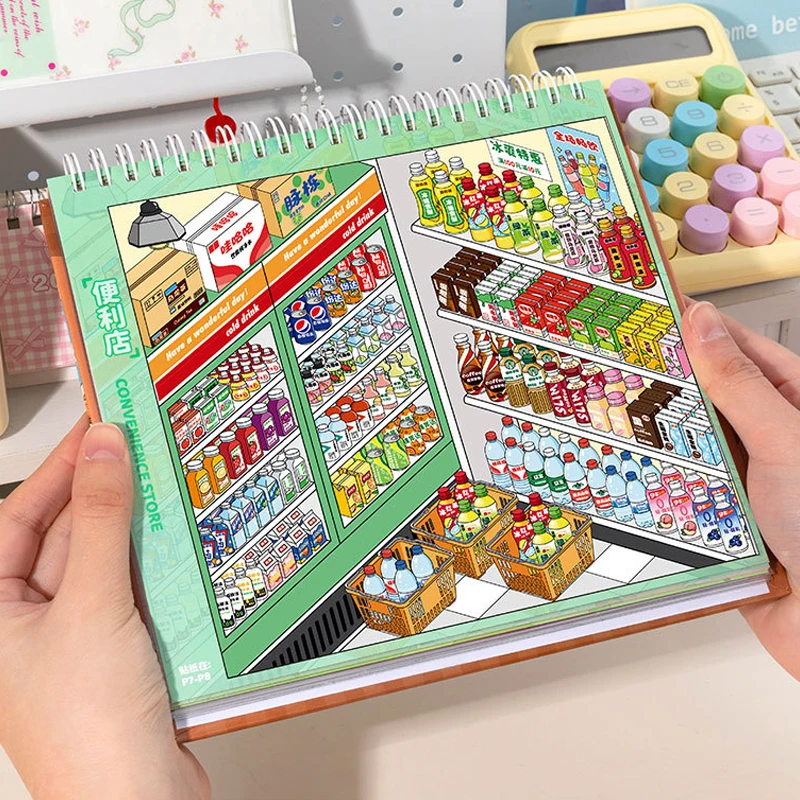 livro-de-adesivos-kawaii-3d-cenario-de-loja-em-miniatura-empilhavel-para-diario-scrapbooking-alivio-do-estresse-decoracao-diy-e-papelaria