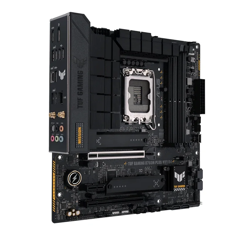 ASUS TUF GAMING B760M-PLUS WIFI D4 Intel 13Th 12Th Gen LGA 1700 mATX Motherboard With PCIe 5.0 2xPCIe 4.0 M.2 Slots 2.5Gb LAN