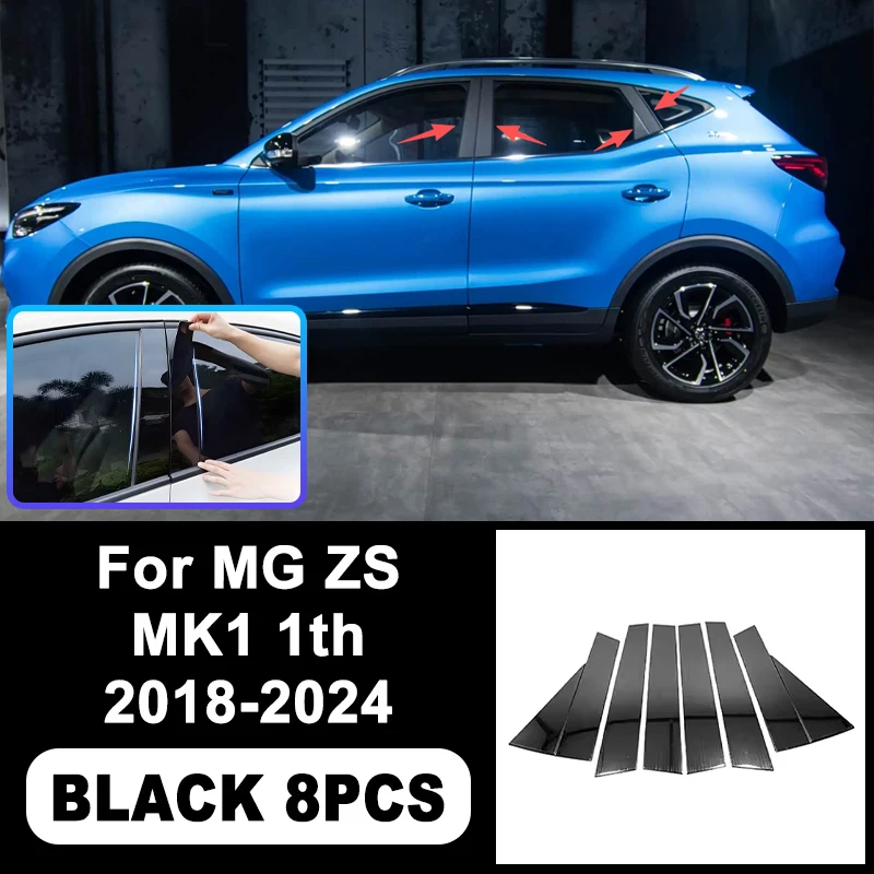 

B/C Pillar Stickers For MG ZS ZS11 ZX ZST VS EV 2018-2024 MK1 1th - PC Window Decorative Trim for Middle Pillar,Car Accessories