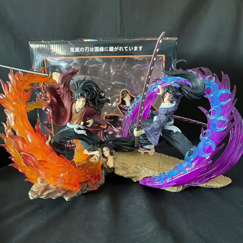 Ghost Annihilation Blade Gk Battle Black Death Mouth Battle Jiguo Yuan One Luminous Edition Model Decoration Statue Handmade