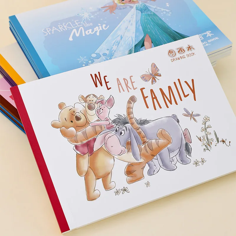 Miniso Cartoon Illustration Thickened Picture Book Elementary School Sketch Art Graffiti Book Children's Drawing Draft Book