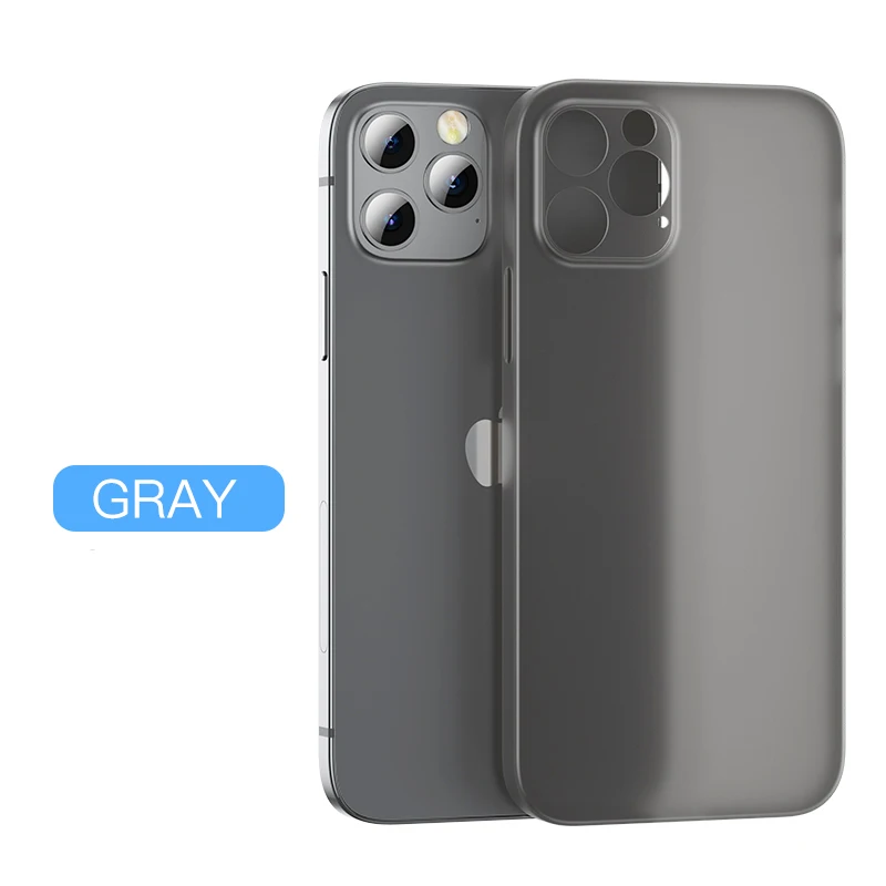 Durchscheinende, ultradünne, matte PC-Hülle für iPhone 11, 12, 13, 14, 15, 16 Pro Max 15 Plus, mattierte Handyhülle
